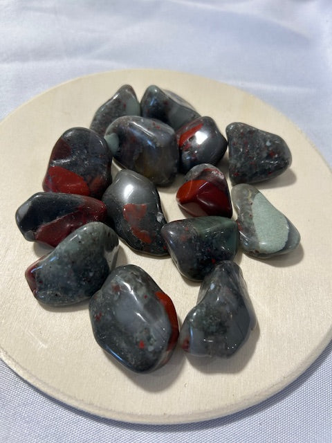 African Bloodstone Tumbles - Large