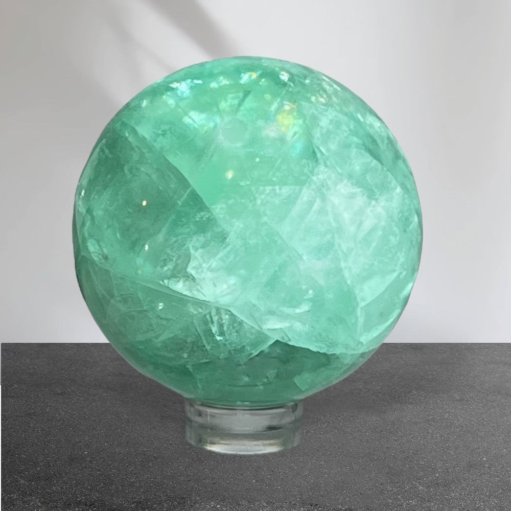 Small Green aka "Baja Blast" Flourite Sphere 4