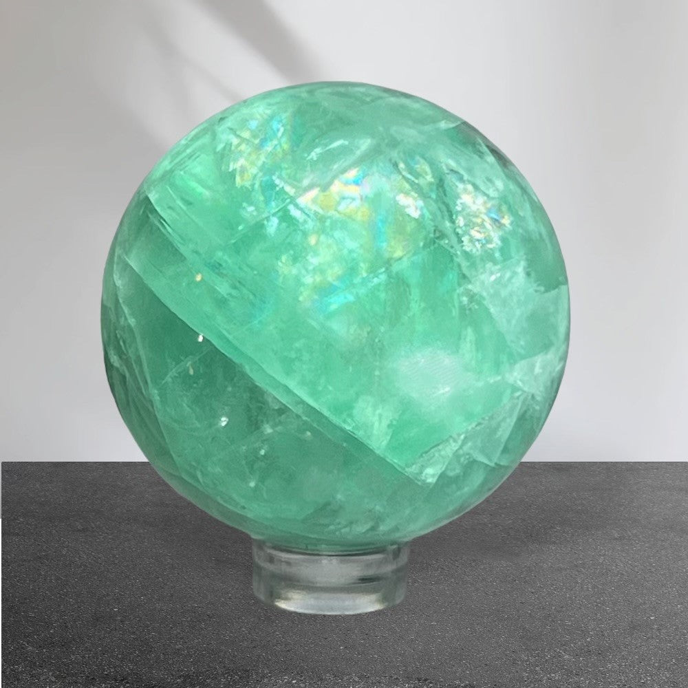 Small Green aka "Baja Blast" Flourite Sphere 4